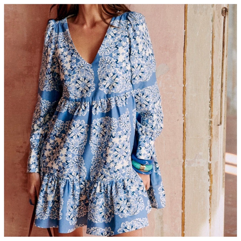 Sezane Aurena Dress Alcazar Bleu - Size 44
